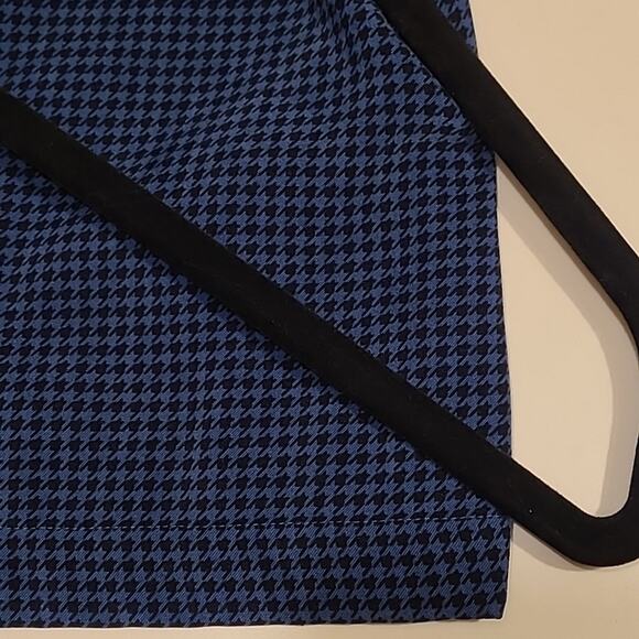 Josephine Chaus Woman Velour Navy Blue & Black Houndstooth Check size 3X - Picture 11 of 11